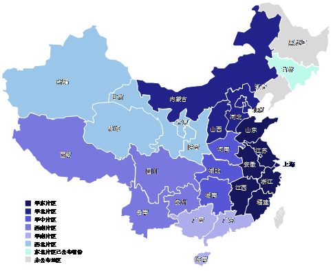 2003年-2014年中国历史文化名村的片区数量分析图